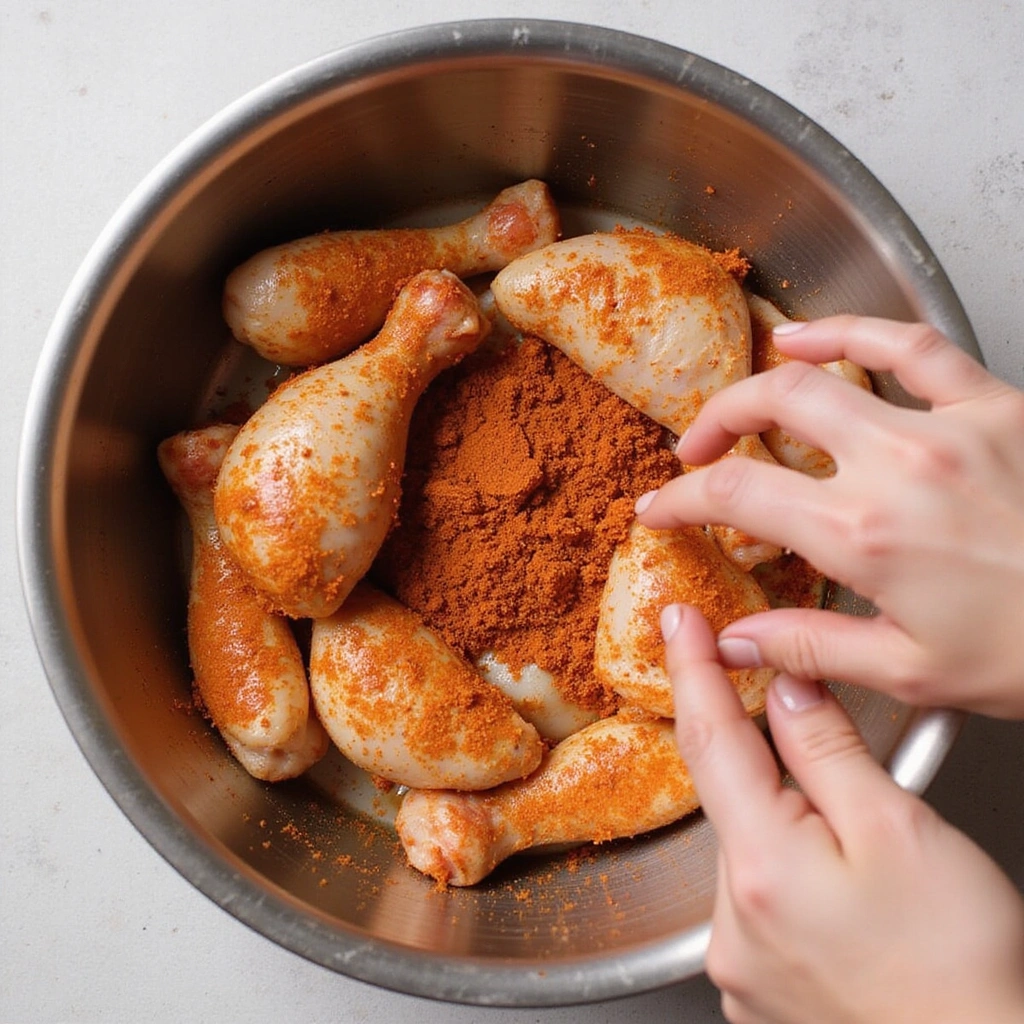 Air Fryer Chicken Legs Recipes Crispy and Easy 2 Air Fryer Chicken Legs Recipes Crispy and Easy - Step 2: Marinate Chicken Legs