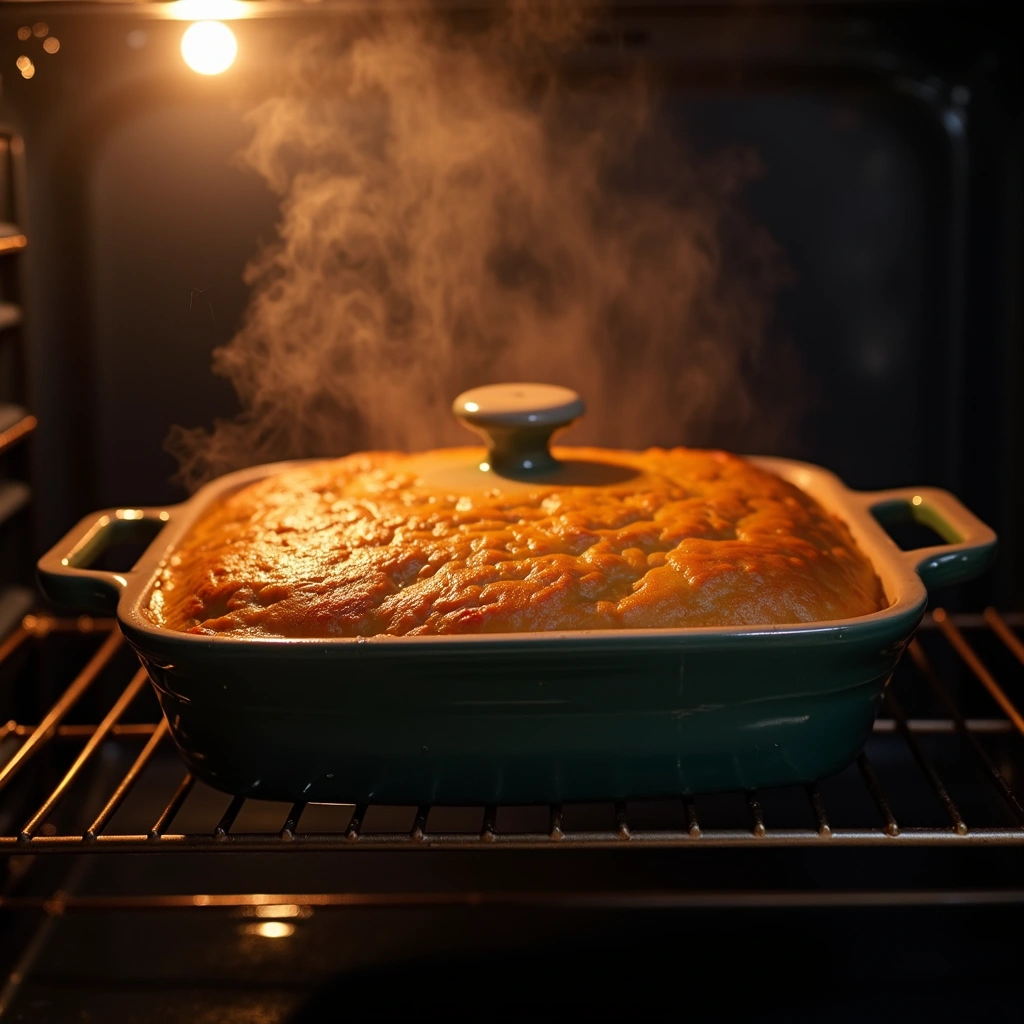 Baked Chicken and Rice Recipes Family Friendly Meal - Step 5: Bake the Dish