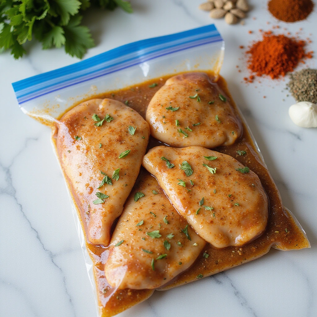 Bone In Chicken Breast Recipes Oven Baked Juicy and Flavorful Step 2 Marinate Chicken