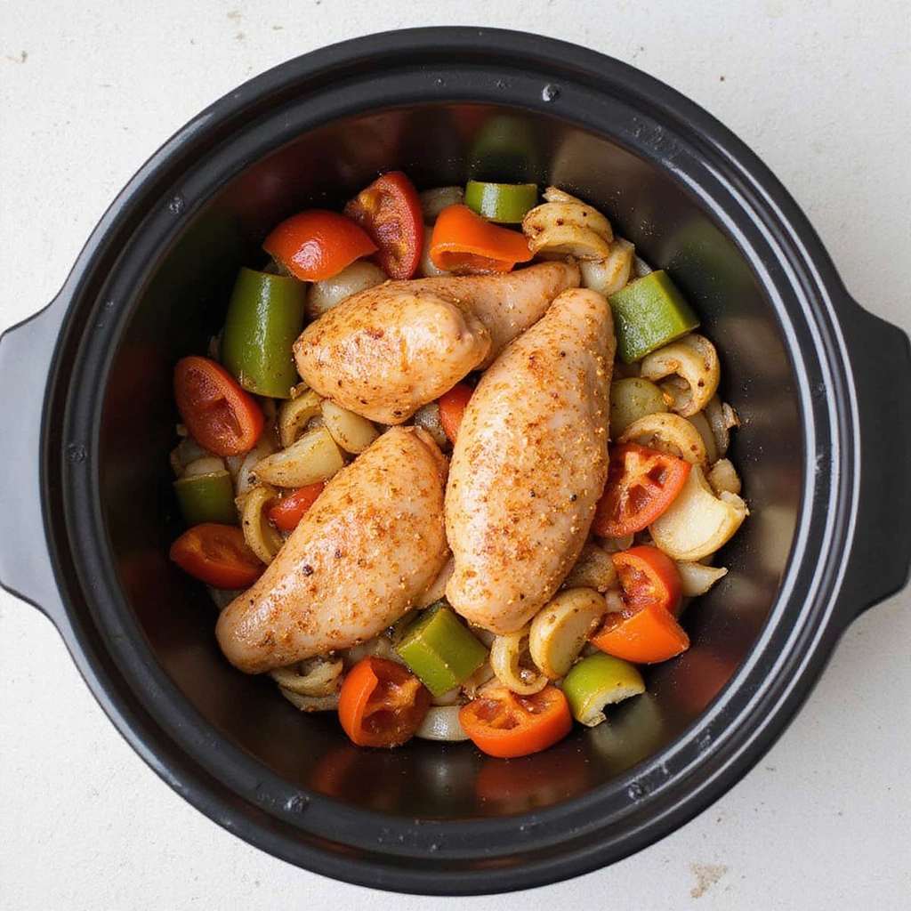 Chicken Breast Slow Cooker Recipes Tender and Easy 5 Chicken Breast Slow Cooker Recipes Tender and Easy - Step 5: Add Chicken to Slow Cooker