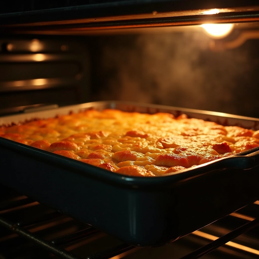 Chicken Casserole Recipes Ritz Crackers Buttery Topping - Step 7: Bake the Casserole