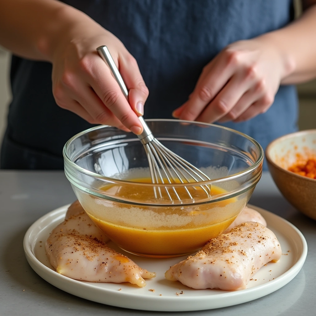 Chicken Leg Quarter Recipes Oven Baked Crispy and Juicy Step 1 Prepare Marinade