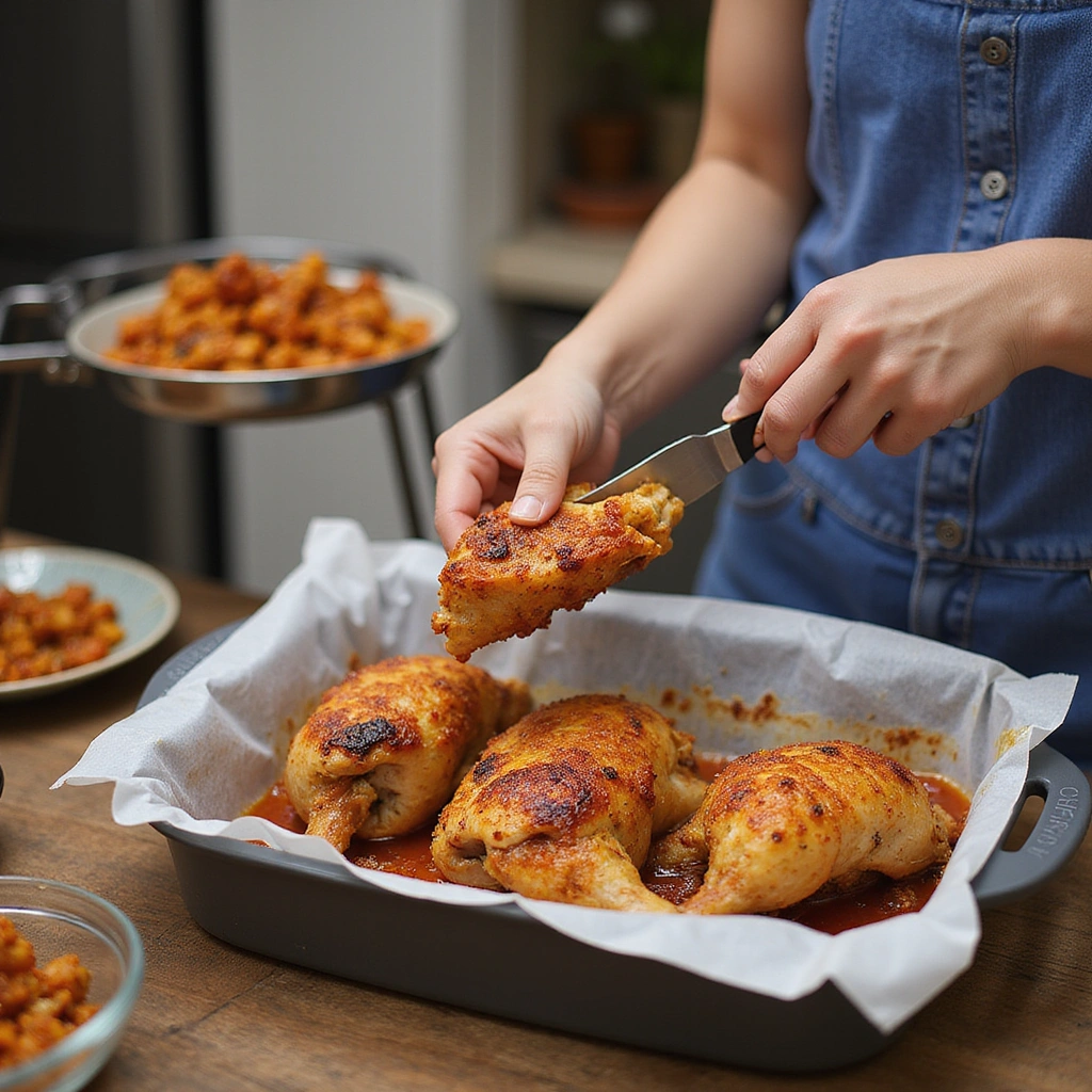 Chicken Leg Quarter Recipes Oven Baked Crispy and Juicy Step 6 Rest the Chicken