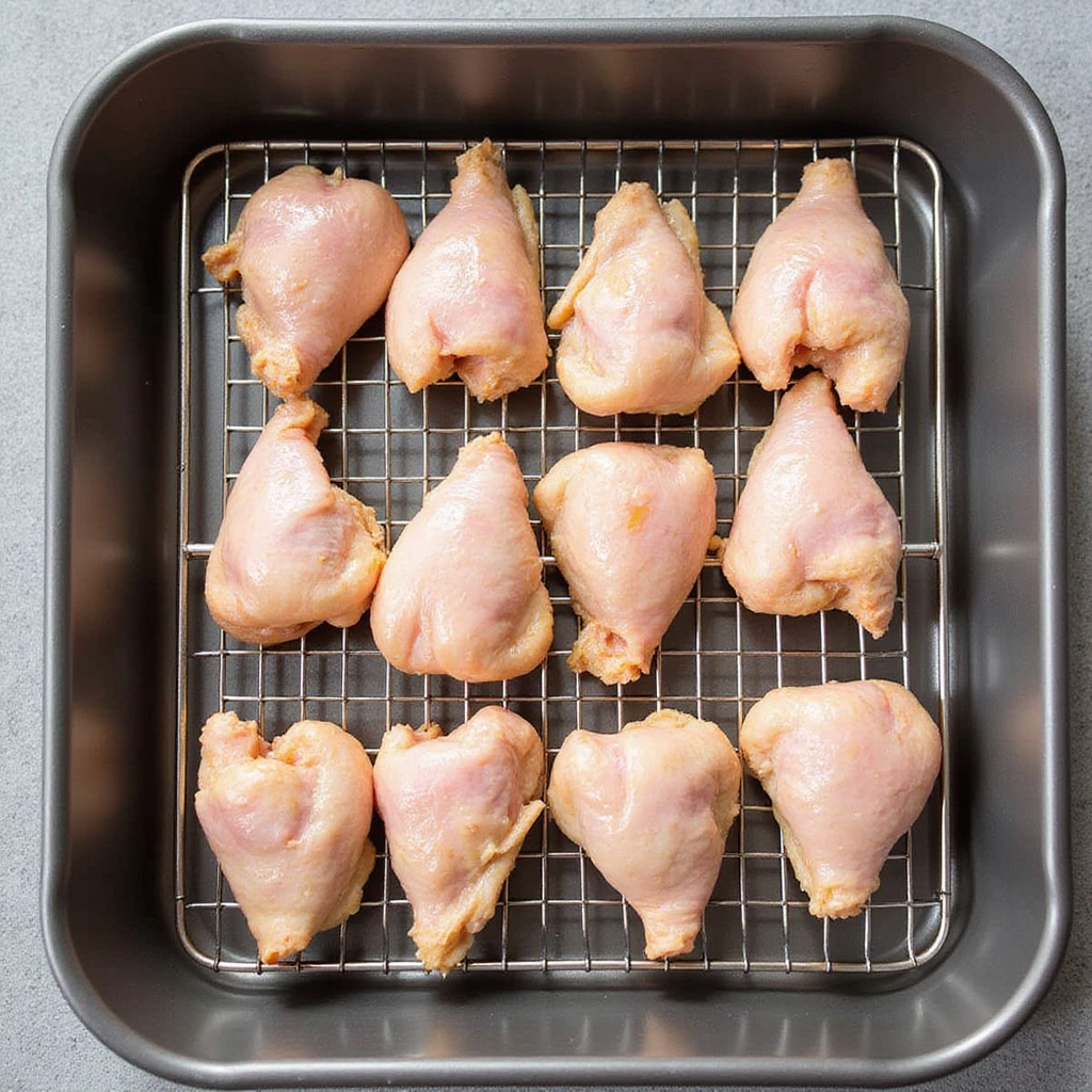 Chicken Legs and Thighs Recipes Oven Baked Ideas 5 Chicken Legs and Thighs Recipes Oven Baked Ideas Step 5 Arrange Chicken on Baking Rack