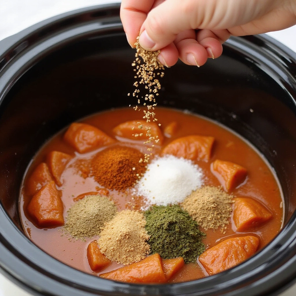 Chicken Pot Pie Crockpot Recipes Creamy and Hearty - Step 5: Season Generously