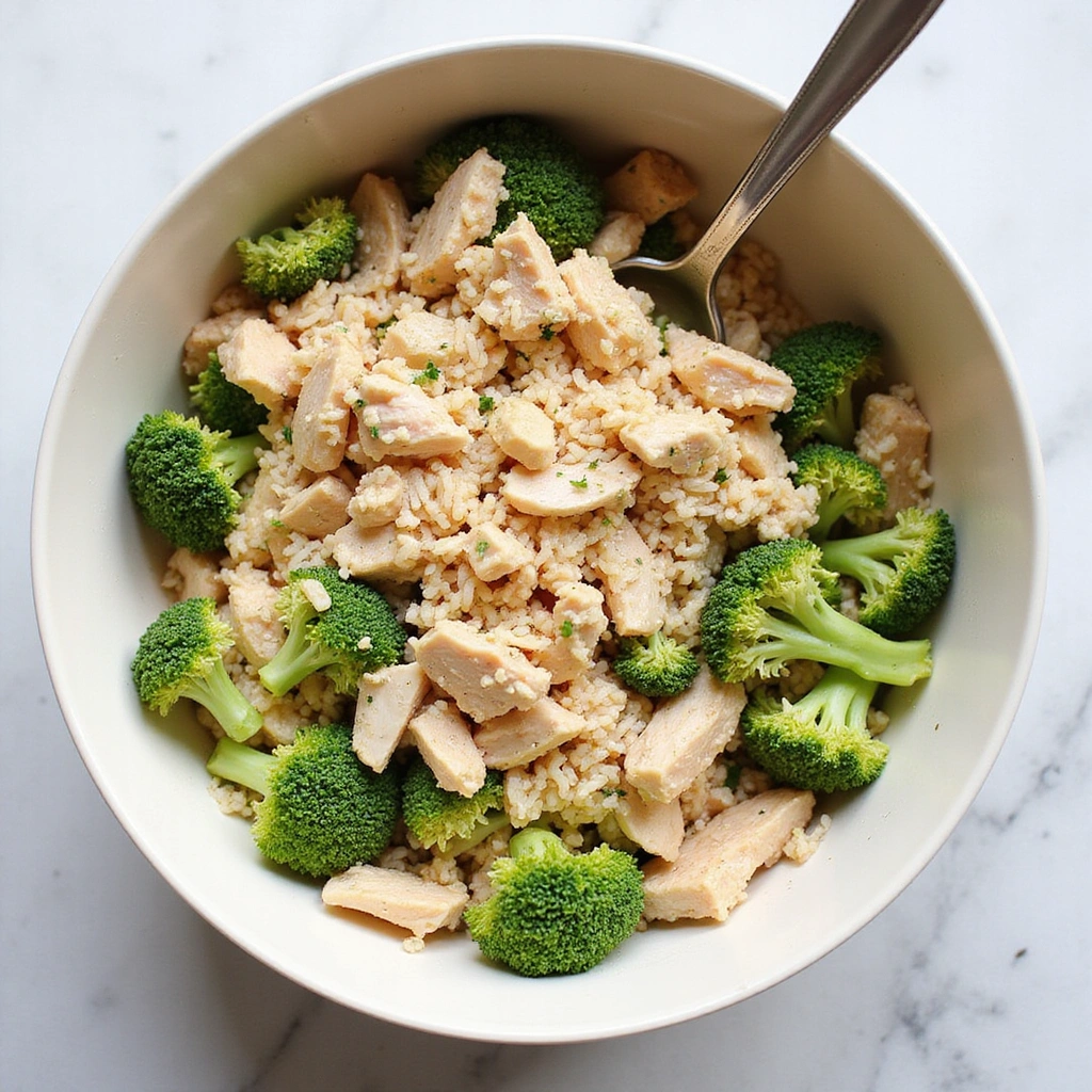 Chicken Rice and Broccoli Recipes Cheesy Family Favorite - Step 4: Combine Chicken and Rice