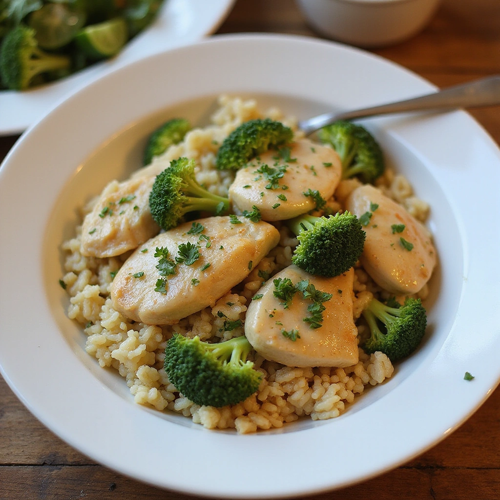 Chicken Rice and Broccoli Recipes Cheesy Family Favorite - Step 7: Serve and Enjoy