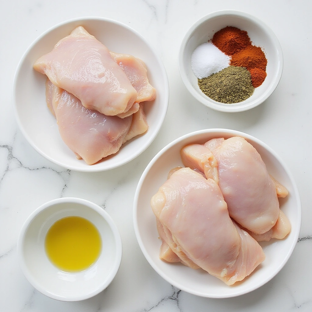 Chicken Thigh Recipes Air Fryer Crispy and Quick Step 1 Prepare Ingredients