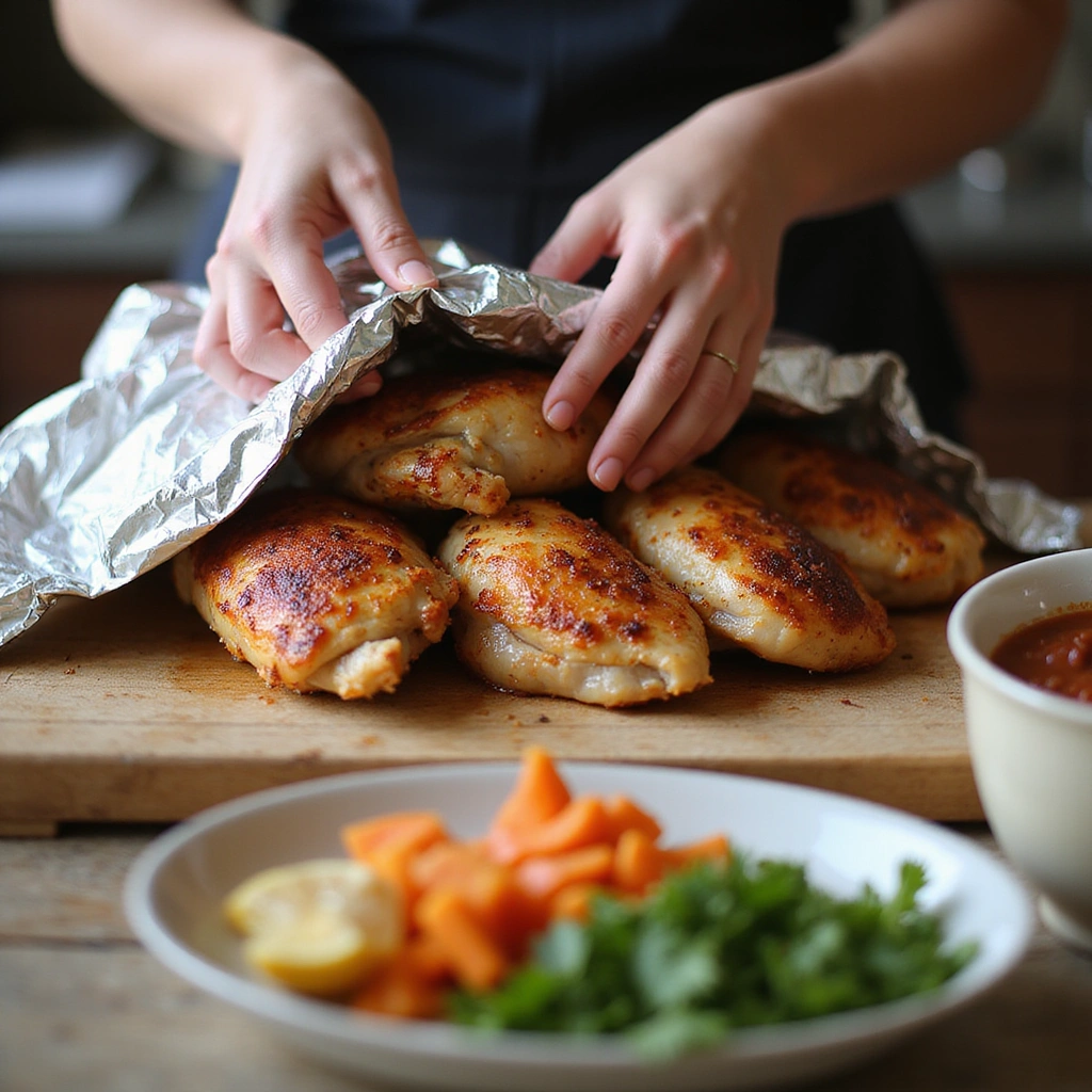 Chicken Thigh Recipes Air Fryer Crispy and Quick Step 6 Let the Chicken Rest