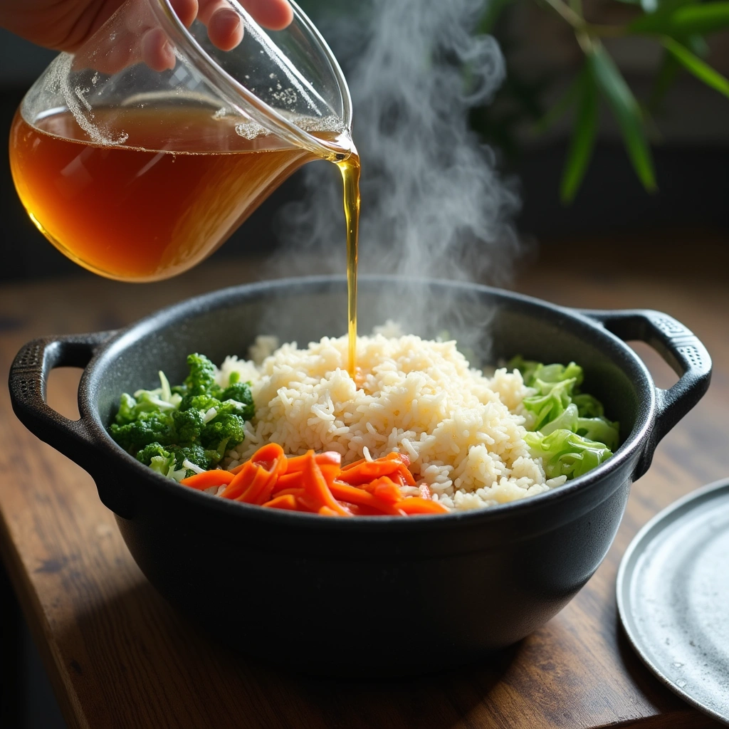 Chicken Thigh and Rice Recipes Flavorful and Hearty Step 5 Pour in the Broth