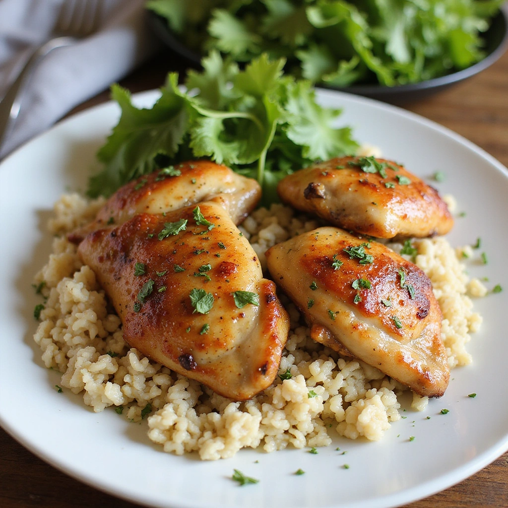 Chicken Thigh and Rice Recipes Flavorful and Hearty Step 8 Serve and Enjoy