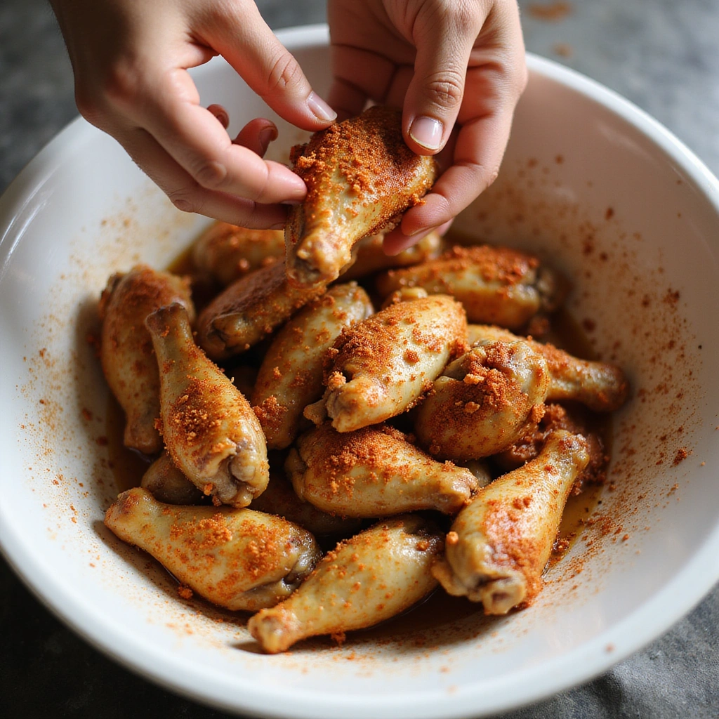 Chicken Wing Recipes Air Fryer Crispy and Flavorful Step 2 Marinate the Wings