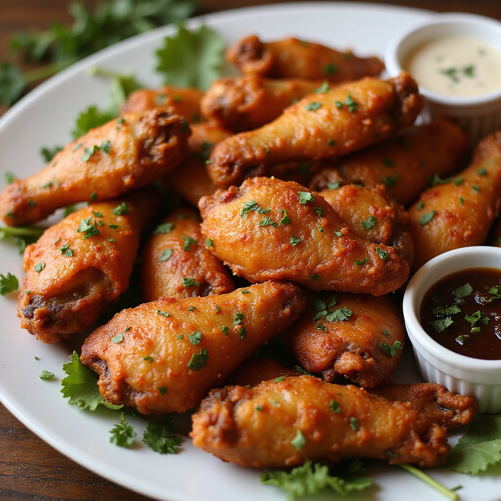 Chicken Wing Recipes Air Fryer Crispy and Flavorful Step 8 Serve and Enjoy