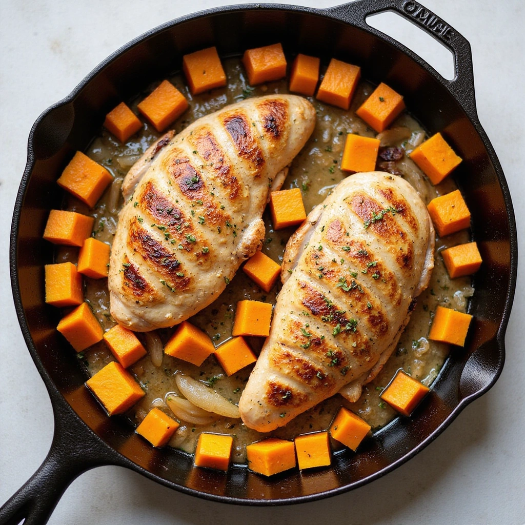 Chicken and Butternut Squash Recipes Nutritious and Easy 7 Chicken and Butternut Squash Recipes Nutritious and Easy - Step 7: Return Chicken to Skillet