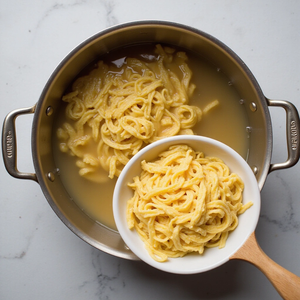 Chicken and Egg Noodle Recipes Classic Comfort Dish 6 Chicken and Egg Noodle Recipes Classic Comfort Dish Step 6 Cook the Noodles Separately