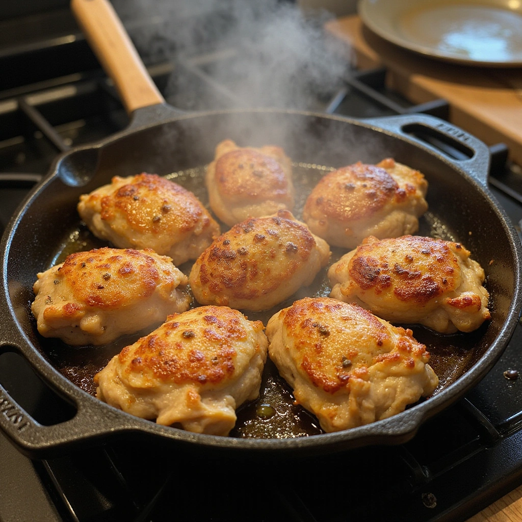 Chicken and Mashed Potatoes Recipes Classic Comfort Combo - Step 3: Sear the Chicken
