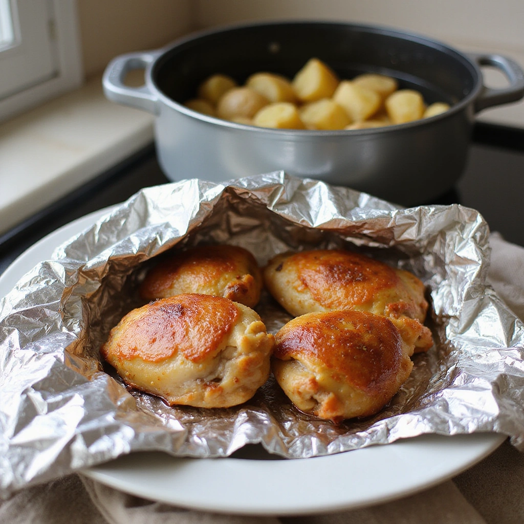 Chicken and Mashed Potatoes Recipes Classic Comfort Combo - Step 4: Remove Chicken and Rest