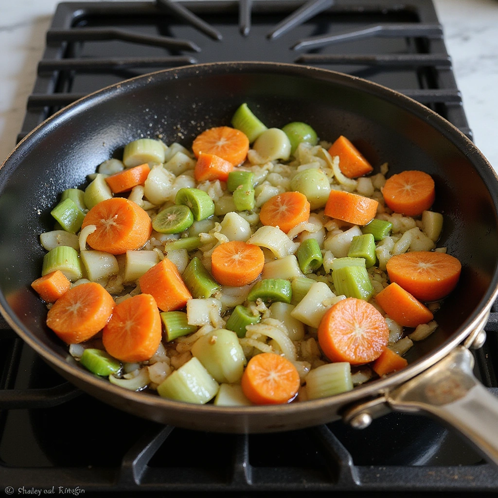 Chicken and Rice Crockpot Recipes Simple Comfort Food - Step 2: Sauté the Vegetables