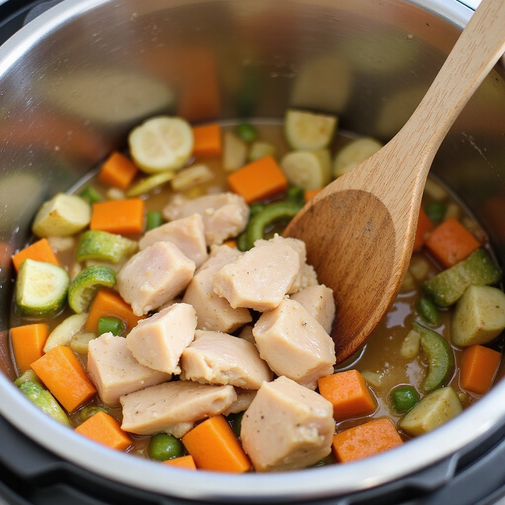 Chicken and Rice Instant Pot Recipes Easy Weeknight Meals - Step 3: Add Chicken