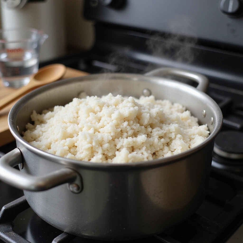 Chicken and Rice Recipes Casserole Cheesy and Easy - Step 3: Cook the Rice