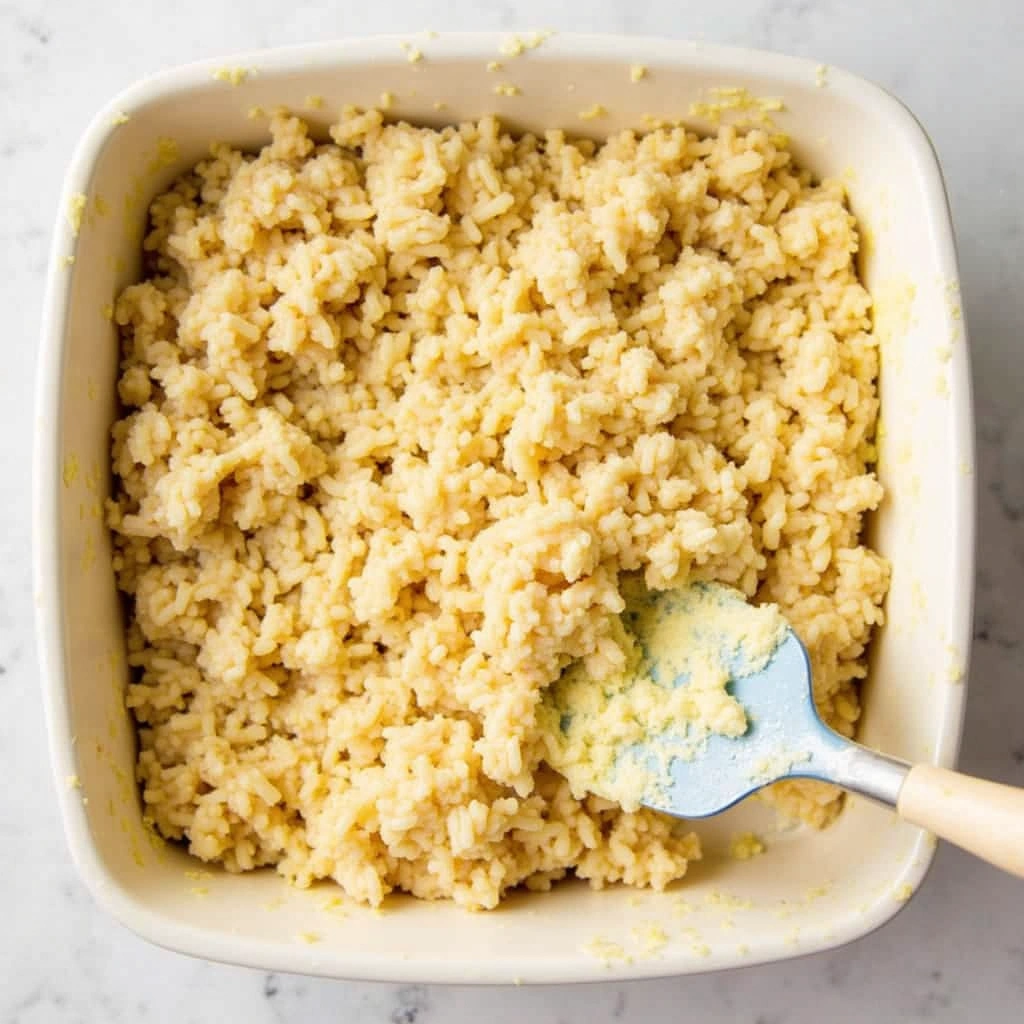 Chicken and Rice Recipes Casserole Cheesy and Easy - Step 6: Prepare the Casserole Dish