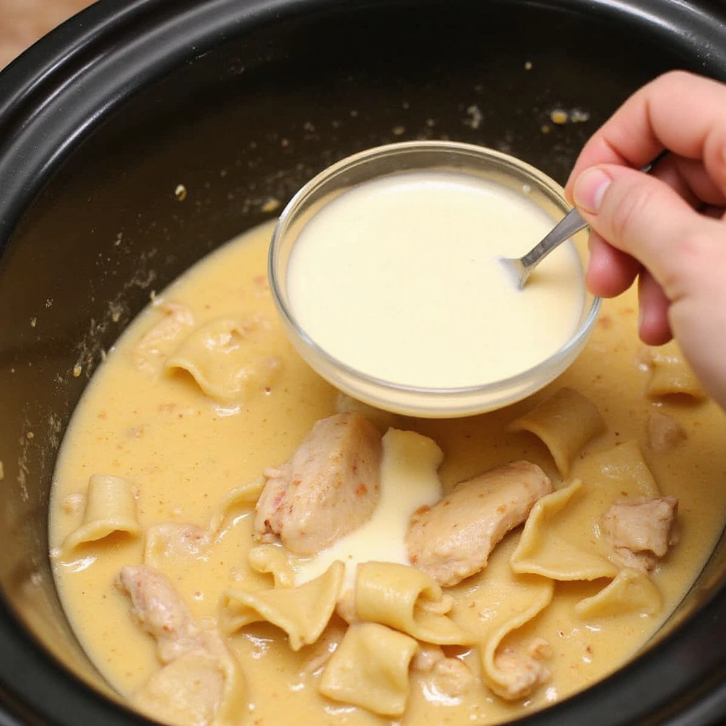 Crockpot Chicken and Noodles Recipes Creamy Comfort Food 8 Crockpot Chicken and Noodles Recipes Creamy Comfort Food Step 8 Stir in the Sauce