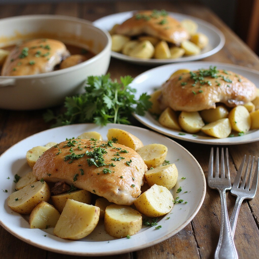 Crockpot Chicken and Potatoes Recipes Family Dinner Favorite - Step 8: Serve and Enjoy