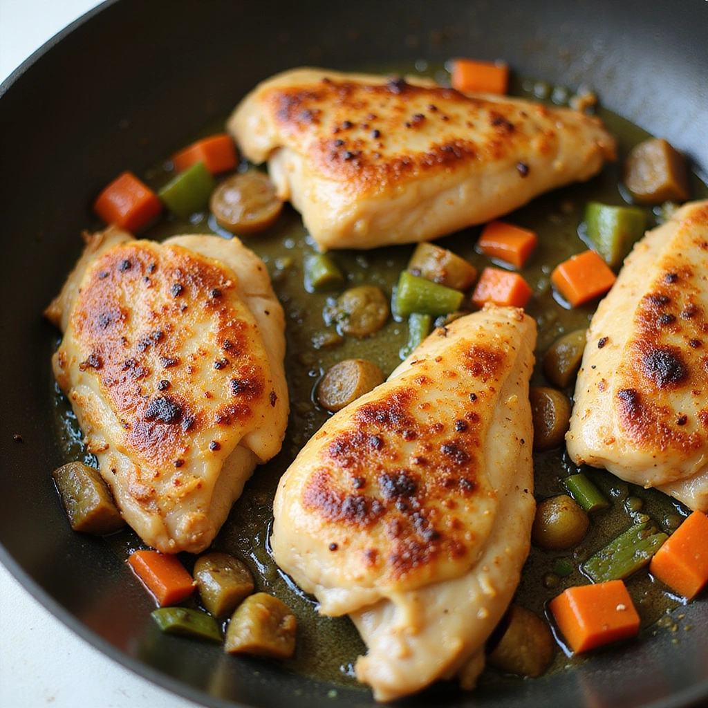 Healthy Chicken and Rice Recipes Clean Eating Ideas - Step 5: Cook the Chicken