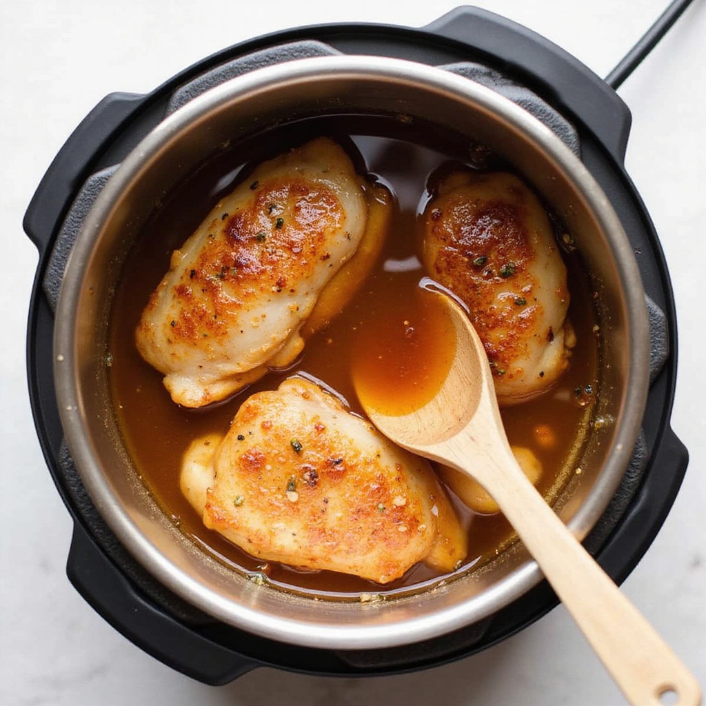 Instant Pot Chicken Breast Recipes Fast and Easy 4 Instant Pot Chicken Breast Recipes Fast and Easy Step 4 Add Broth and Soy Sauce