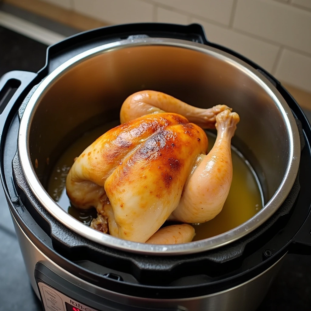 Instant Pot Whole Chicken Recipes Quick and Juicy 2 Instant Pot Whole Chicken Recipes Quick and Juicy - Step 2: Sear the Chicken