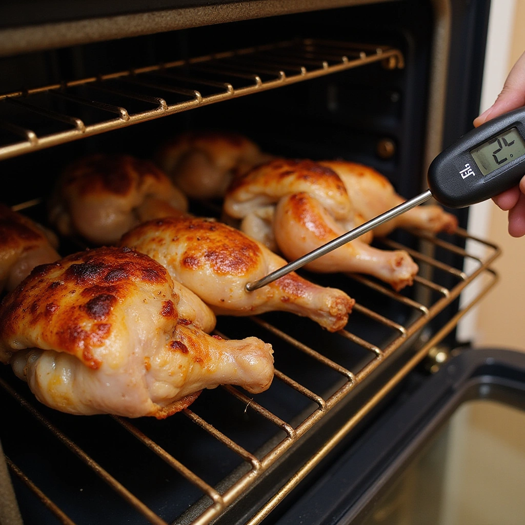 Skin On Chicken Thigh Recipes Oven Baked Crispy 8 Skin On Chicken Thigh Recipes Oven Baked Crispy Step 8 Monitor Cooking