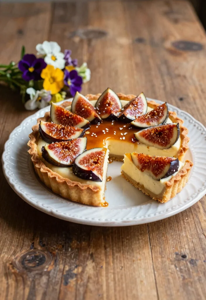 10 Fig Dessert Recipes for Elegant Naturally Sweet Bakes - 1. Decadent Fig & Almond Tart 1