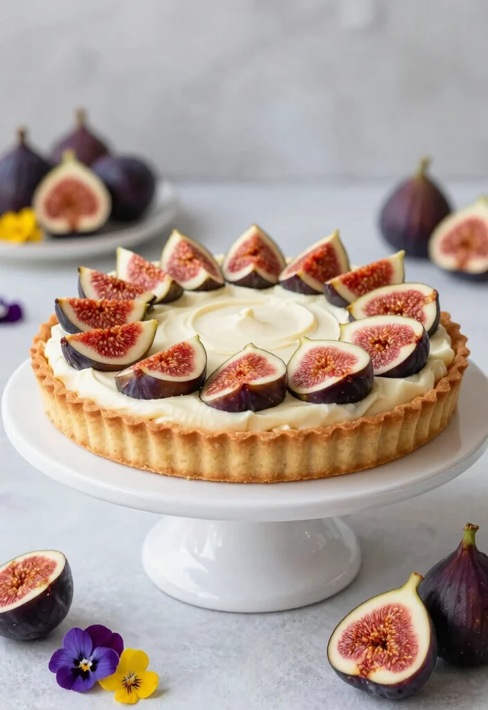 10 Fig Dessert Recipes for Elegant Naturally Sweet Bakes - 9. Fig Tart with Vegan Cream Cheese Frosting 1