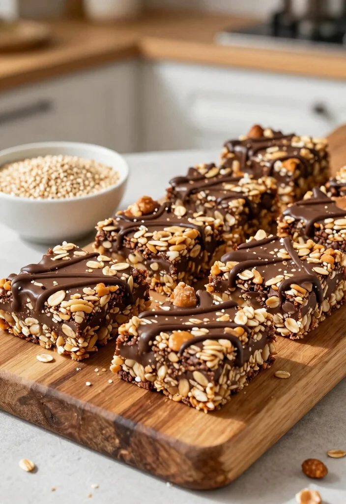 10 Healthy Chocolate Recipes for Smarter Sweet Treats 56 10 Healthy Chocolate Recipes for Smarter Sweet Treats - 6. Chocolate Quinoa Granola Bars 1