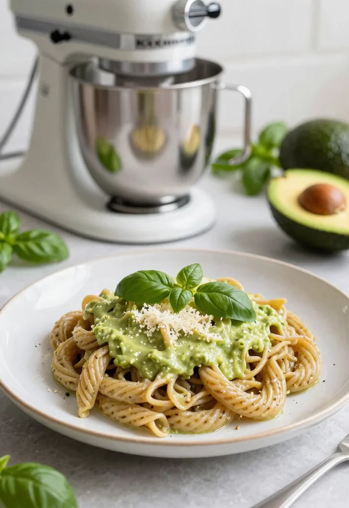 10 Healthy KitchenAid Mixer Recipes for Easy Prep Meals 34 10 Healthy KitchenAid Mixer Recipes for Easy Prep Meals - 4. Creamy Avocado Pasta Sauce 1
