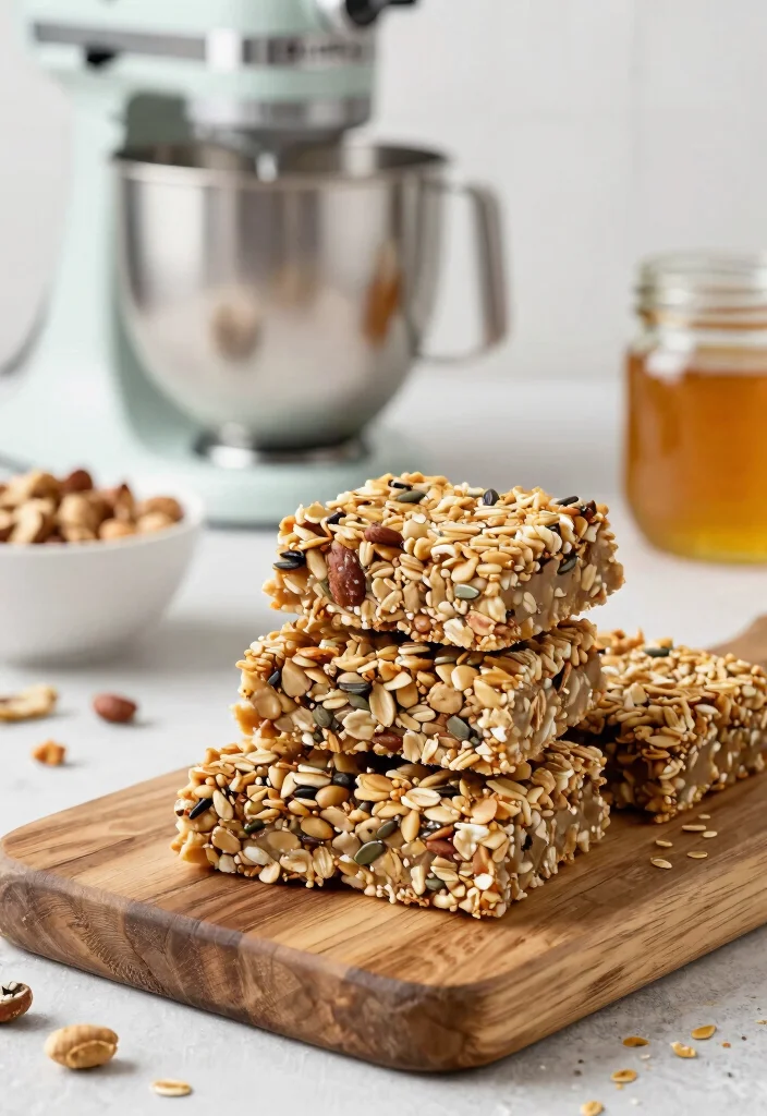 10 Healthy KitchenAid Mixer Recipes for Easy Prep Meals 56 10 Healthy KitchenAid Mixer Recipes for Easy Prep Meals - 6. Nutty Granola Bars 1