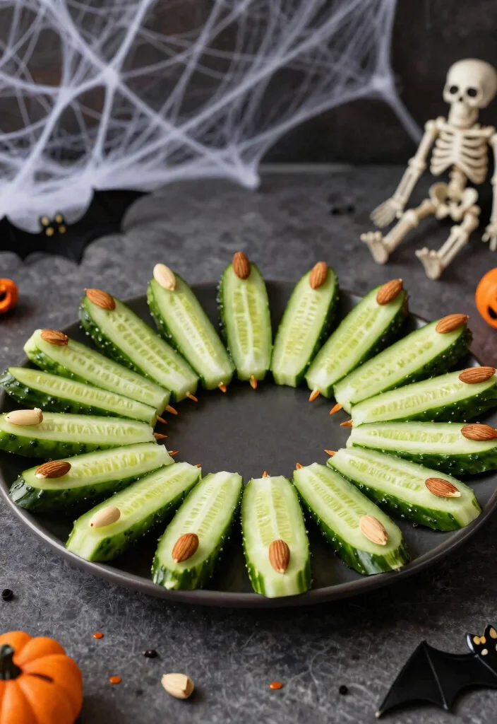 10 Keto Halloween Recipes for Low Carb Party Fun 5. Creepy Cucumber Fingers 0