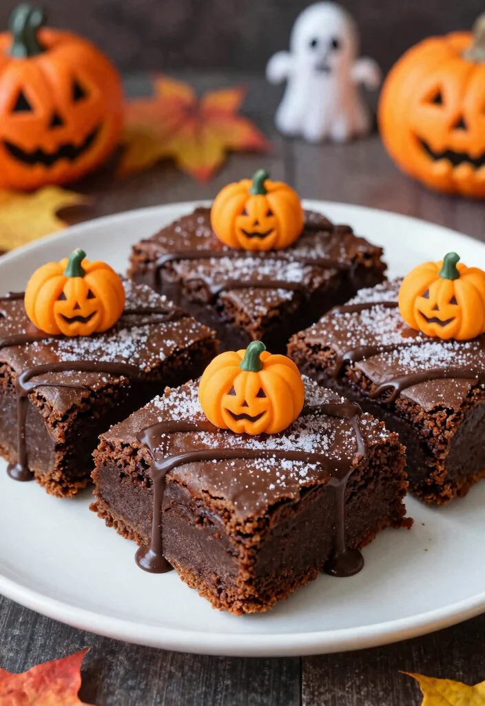 10 Keto Halloween Recipes for Low Carb Party Fun 9. Chocolate Pumpkin Brownies 0