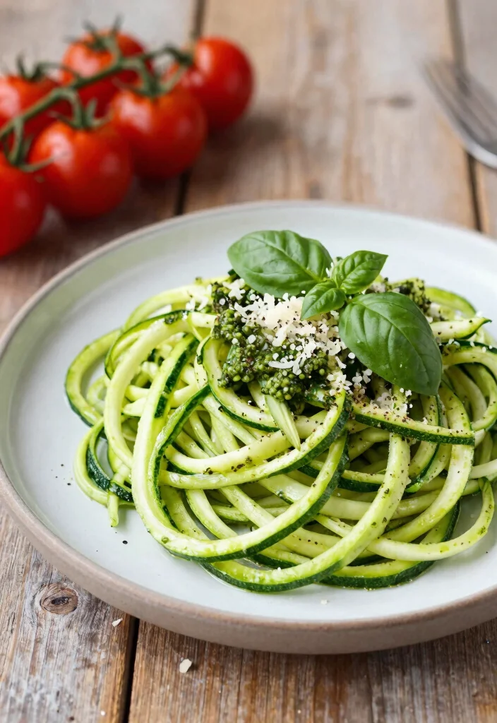 10 Keto Squash Recipes for Simple Savory Sides 2. Zucchini Noodles with Pesto 0