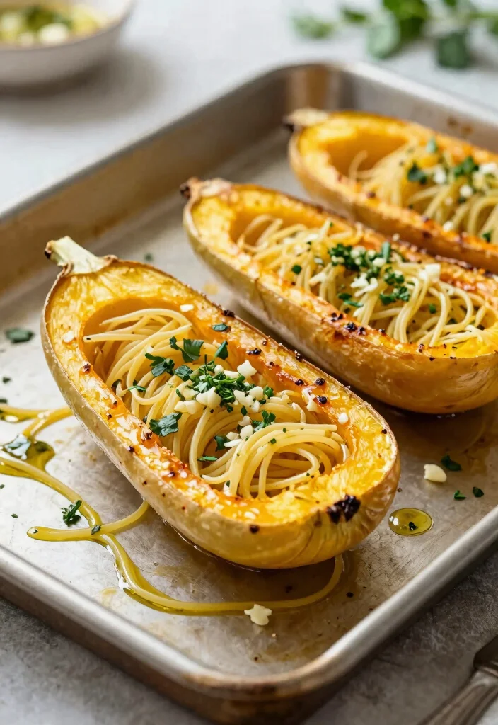 10 Keto Squash Recipes for Simple Savory Sides 7. Roasted Garlic and Herb Spaghetti Squash 0