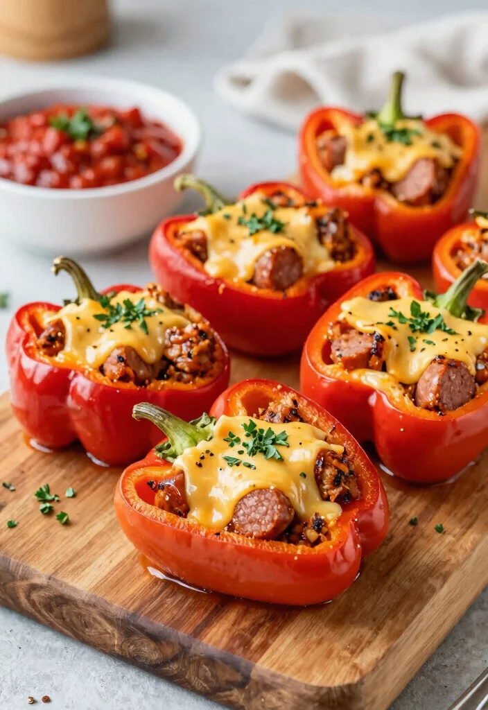 10 Trader Joes Dinner Recipes for Fast Store Bought Shortcuts 6. Spicy Sausage and Cheese Stuffed Peppers 0