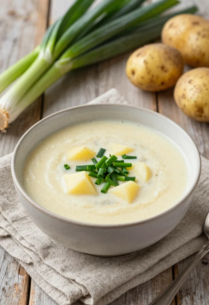 10 Vegan Potato Soup Recipes for Cozy Creamy Bowls 3. Creamy Vegan Potato and Leek Soup 0