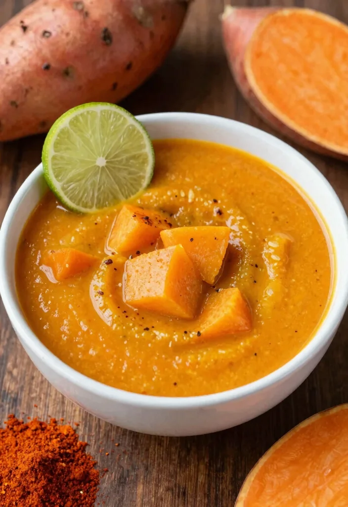 10 Vegan Potato Soup Recipes for Cozy Creamy Bowls 4. Spicy Vegan Sweet Potato and Potato Soup 0