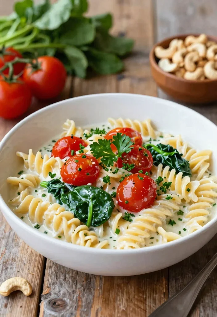 10 Vegan Recipe Videos for Easy Step by Step Cooking 1. Creamy Vegan Pasta with Spinach and Tomatoes 0