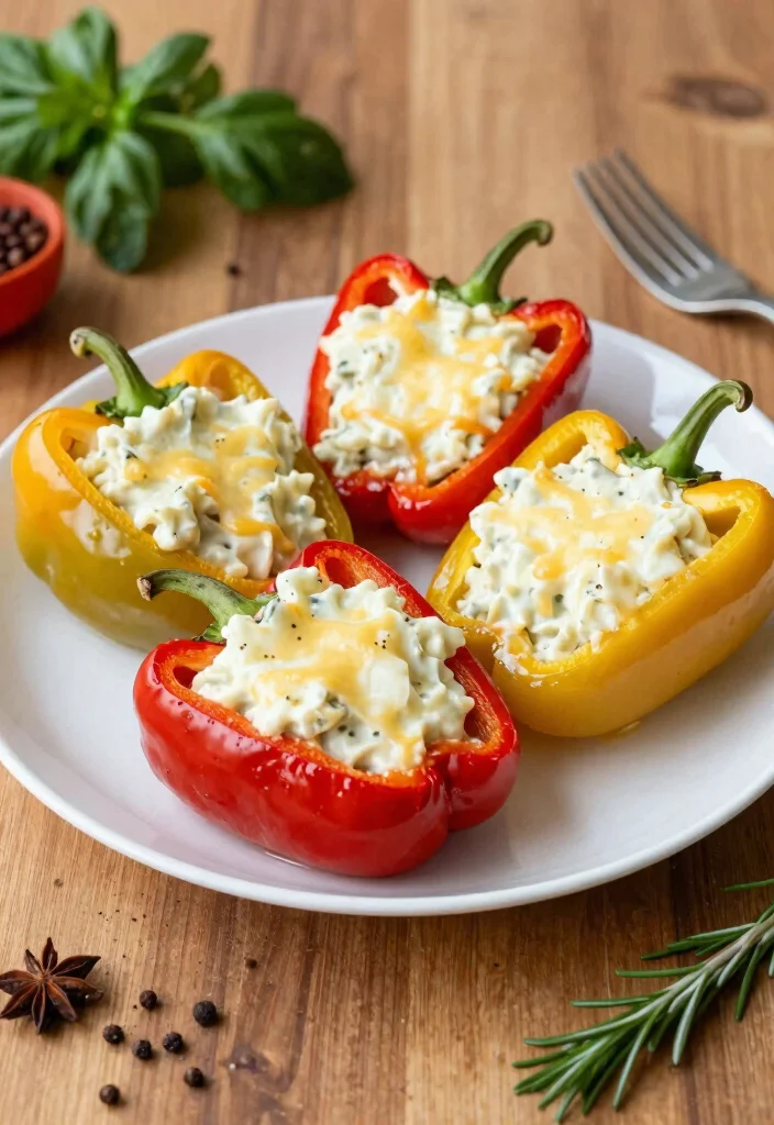 12 Alfredo Dinner Recipes for Creamy Comfort Nights 11. Alfredo Stuffed Bell Peppers 0