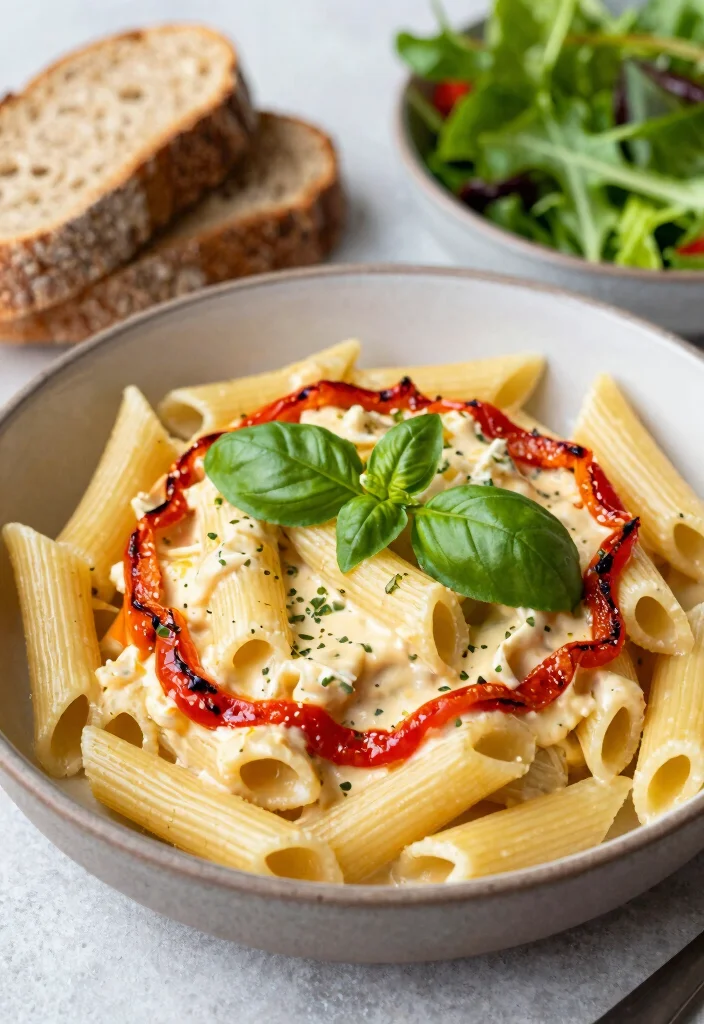 12 Alfredo Dinner Recipes for Creamy Comfort Nights 5. Roasted Red Pepper Alfredo Pasta 0