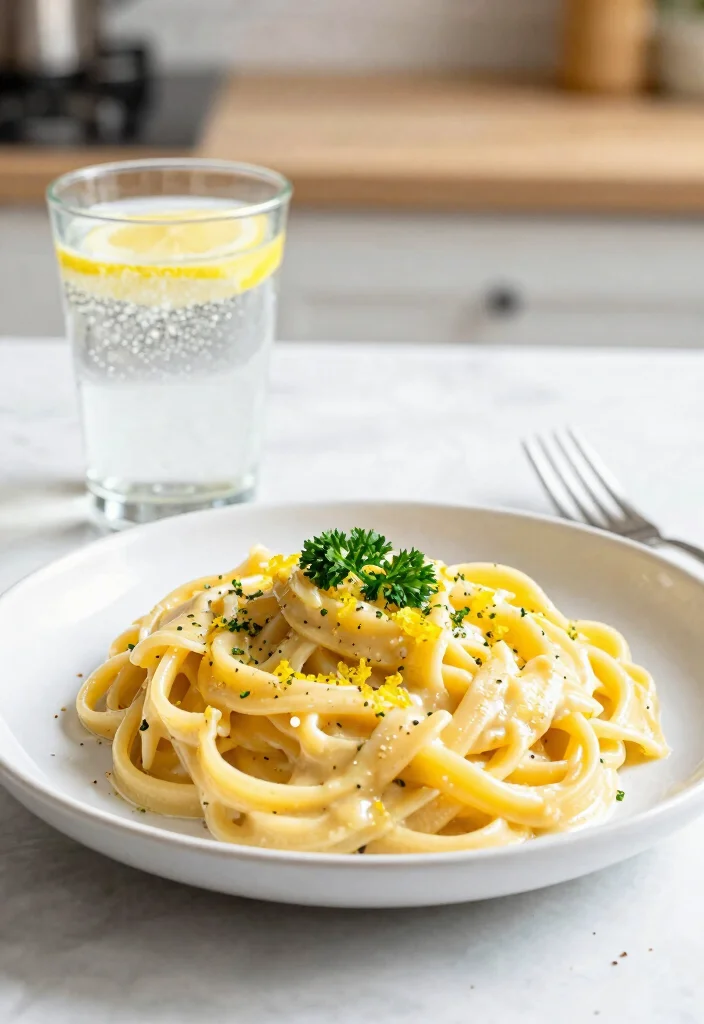 12 Alfredo Dinner Recipes for Creamy Comfort Nights 7. Lemon Garlic Alfredo Pasta 0