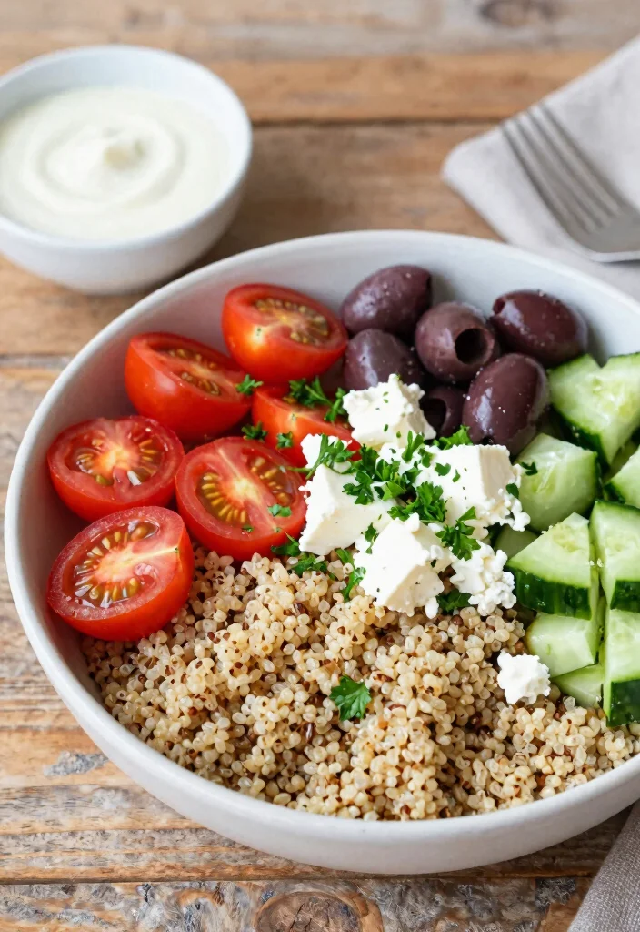 12 Dinner Bowl Recipes for Easy All in One Meals 1 12 Dinner Bowl Recipes for Easy All in One Meals - 1. Quinoa Mediterranean Bowl 1
