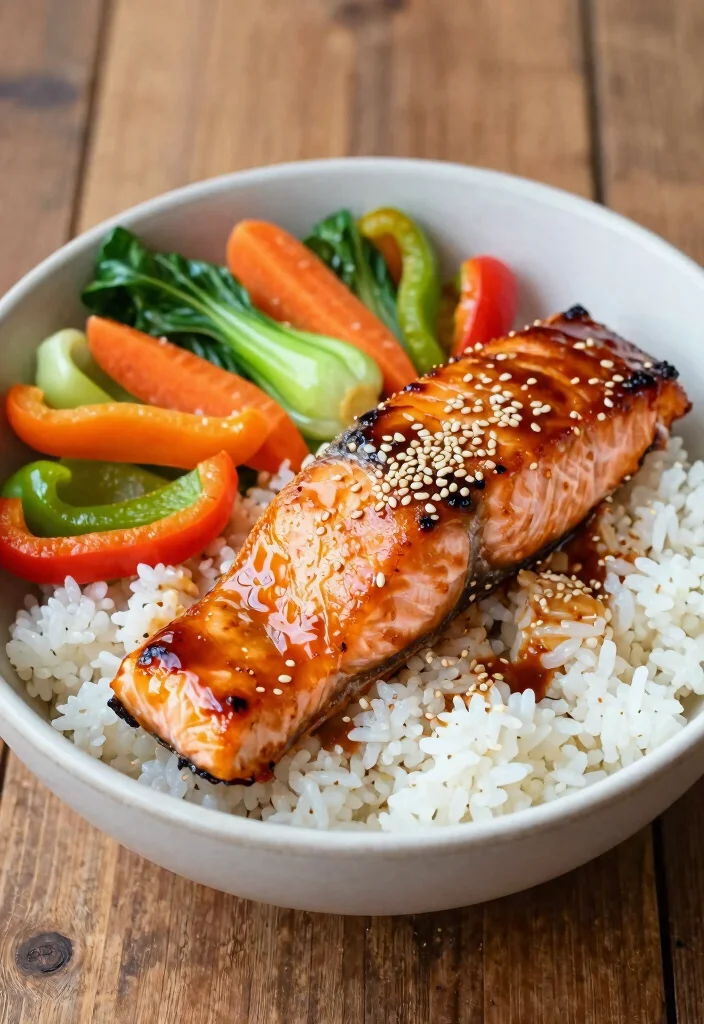 12 Dinner Bowl Recipes for Easy All in One Meals 56 12 Dinner Bowl Recipes for Easy All in One Meals - 6. Teriyaki Salmon Bowl 1