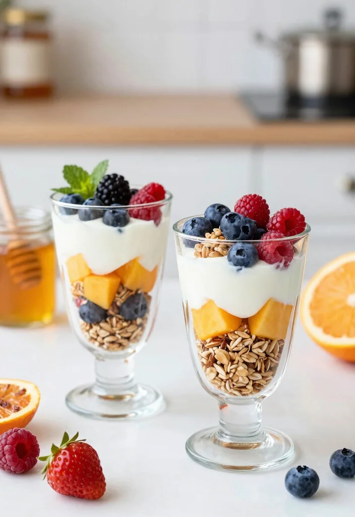 12 Easy Dessert Recipes for Quick Sweet Cravings 45 12 Easy Dessert Recipes for Quick Sweet Cravings 5. Fruit Yogurt Parfait 0